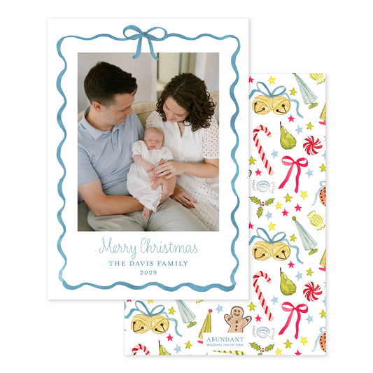 Baubles Bow Frame Blue