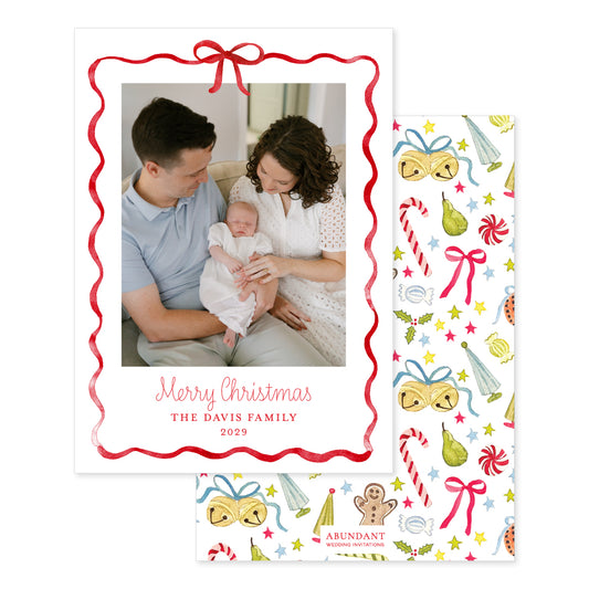 Baubles Bow Frame Red