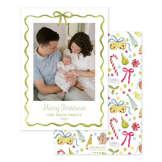 Baubles Bow Frame Green