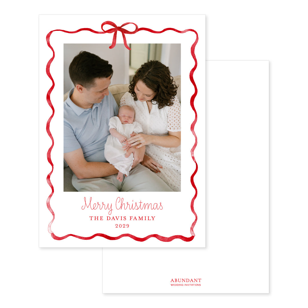 Baubles Bow Frame Red
