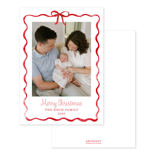 Baubles Bow Frame Red