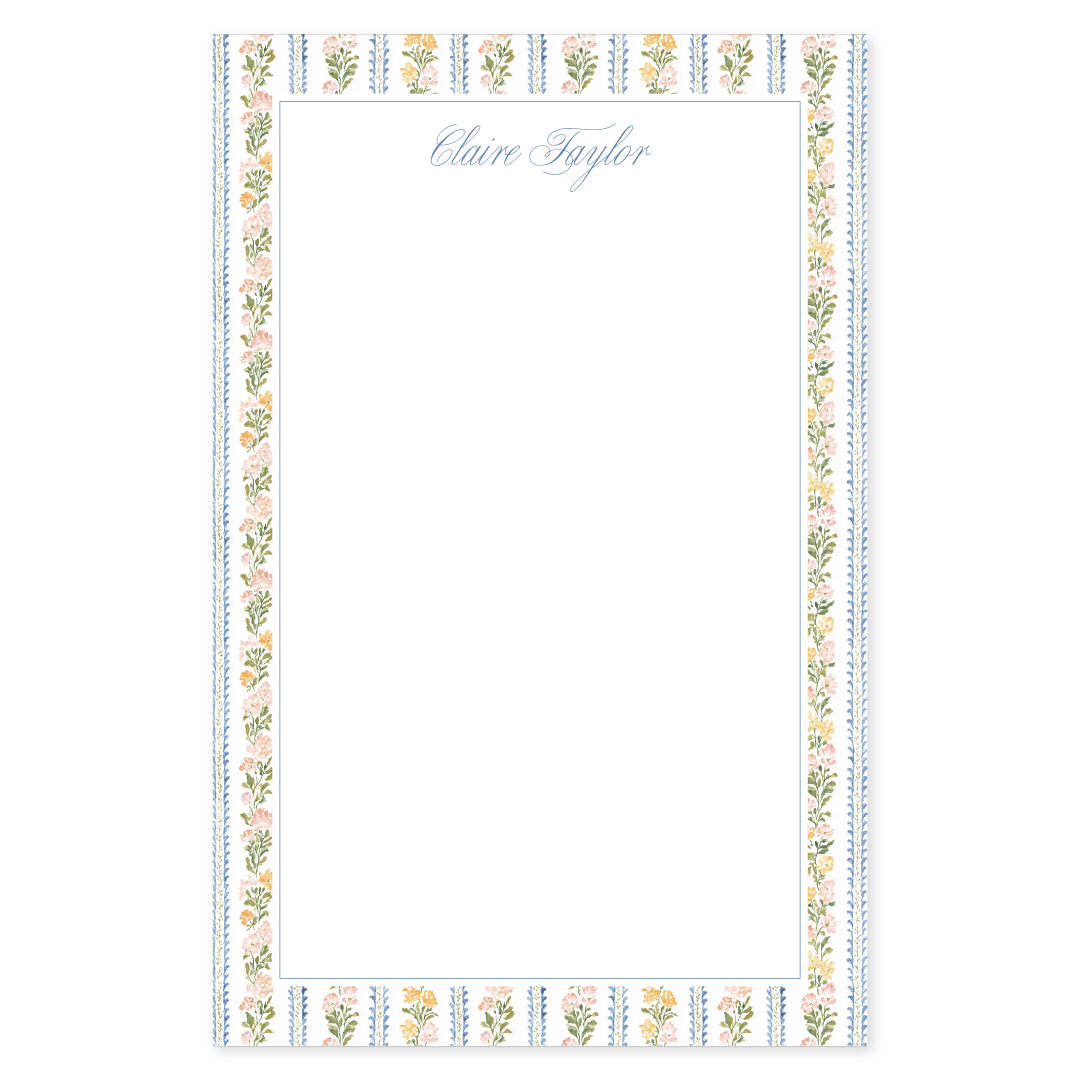 Botanical Stripe Notepad