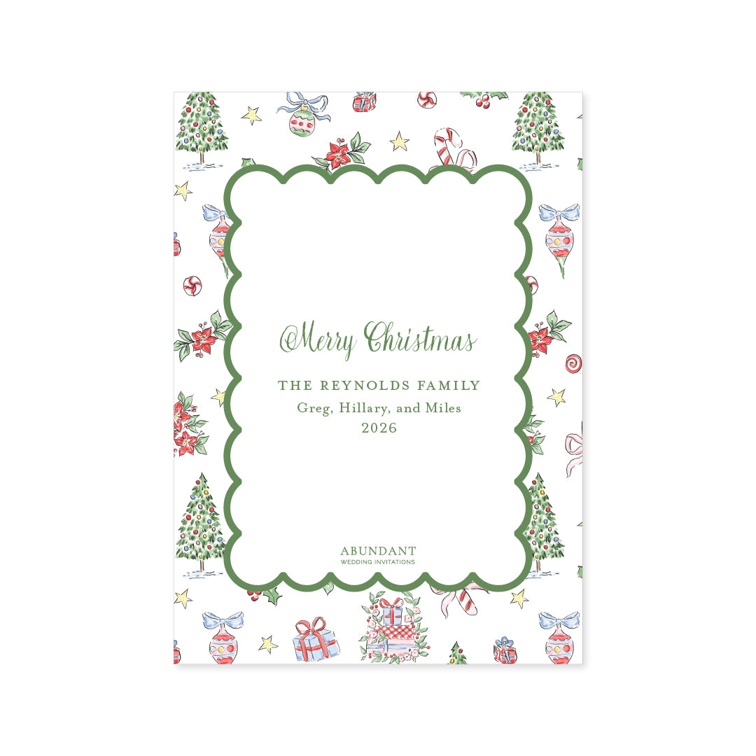 Christmas Toile Frame