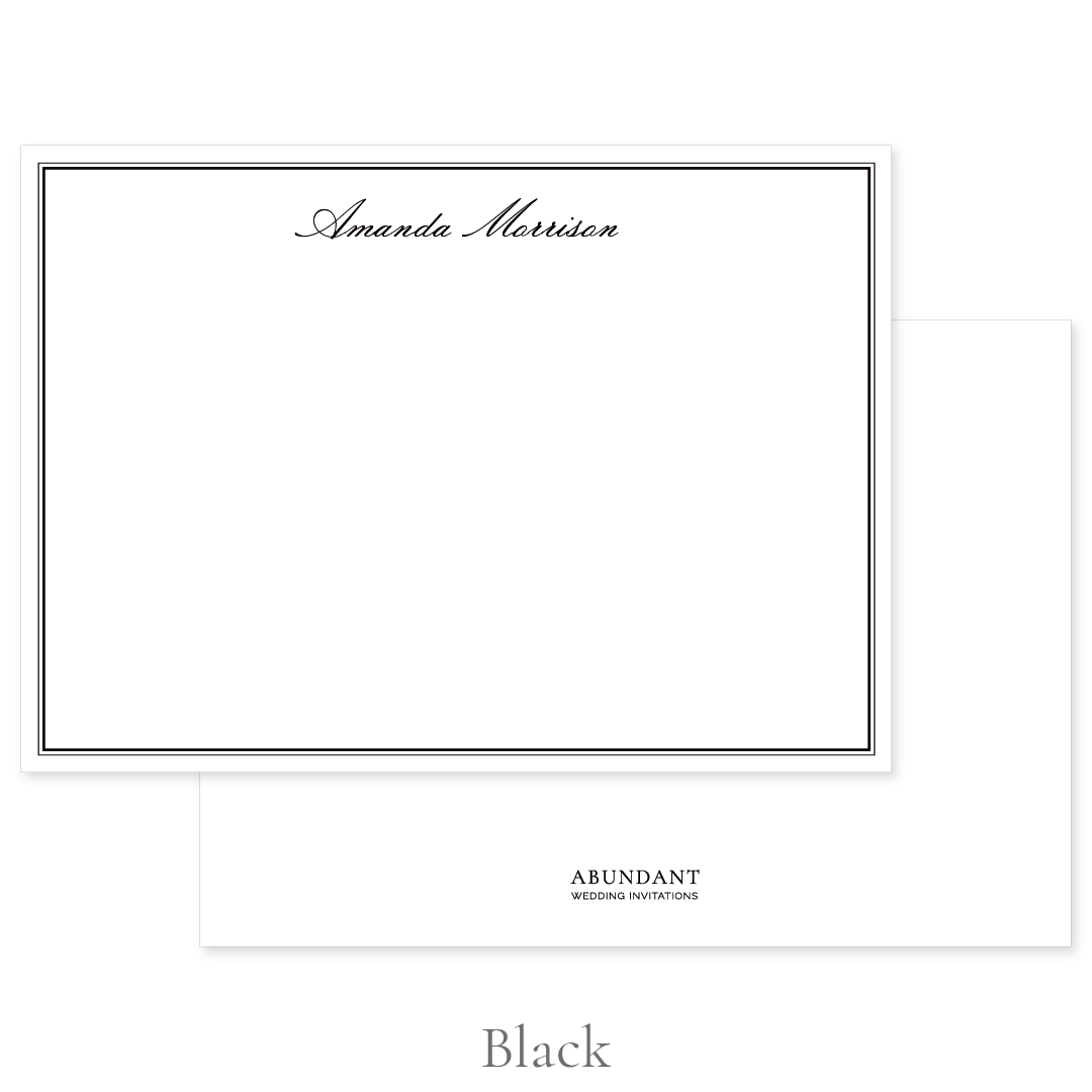 Classic Flat Notecard