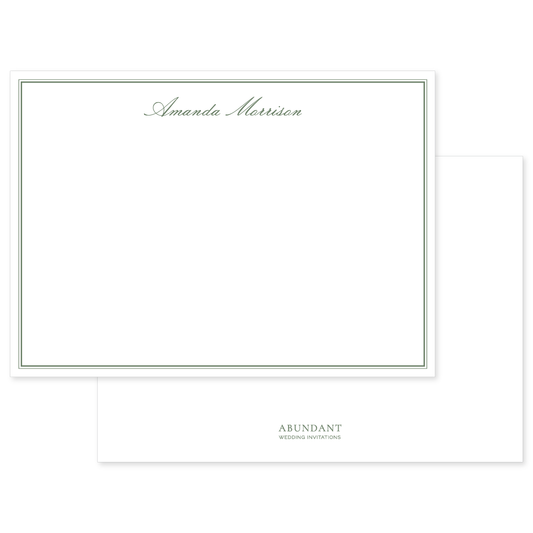 Classic Flat Notecard