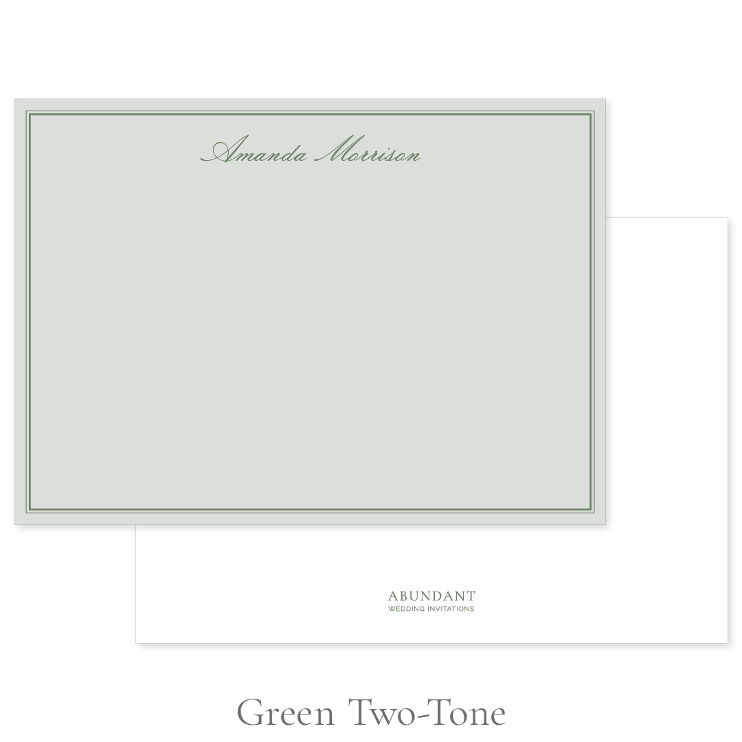 Classic Flat Notecard