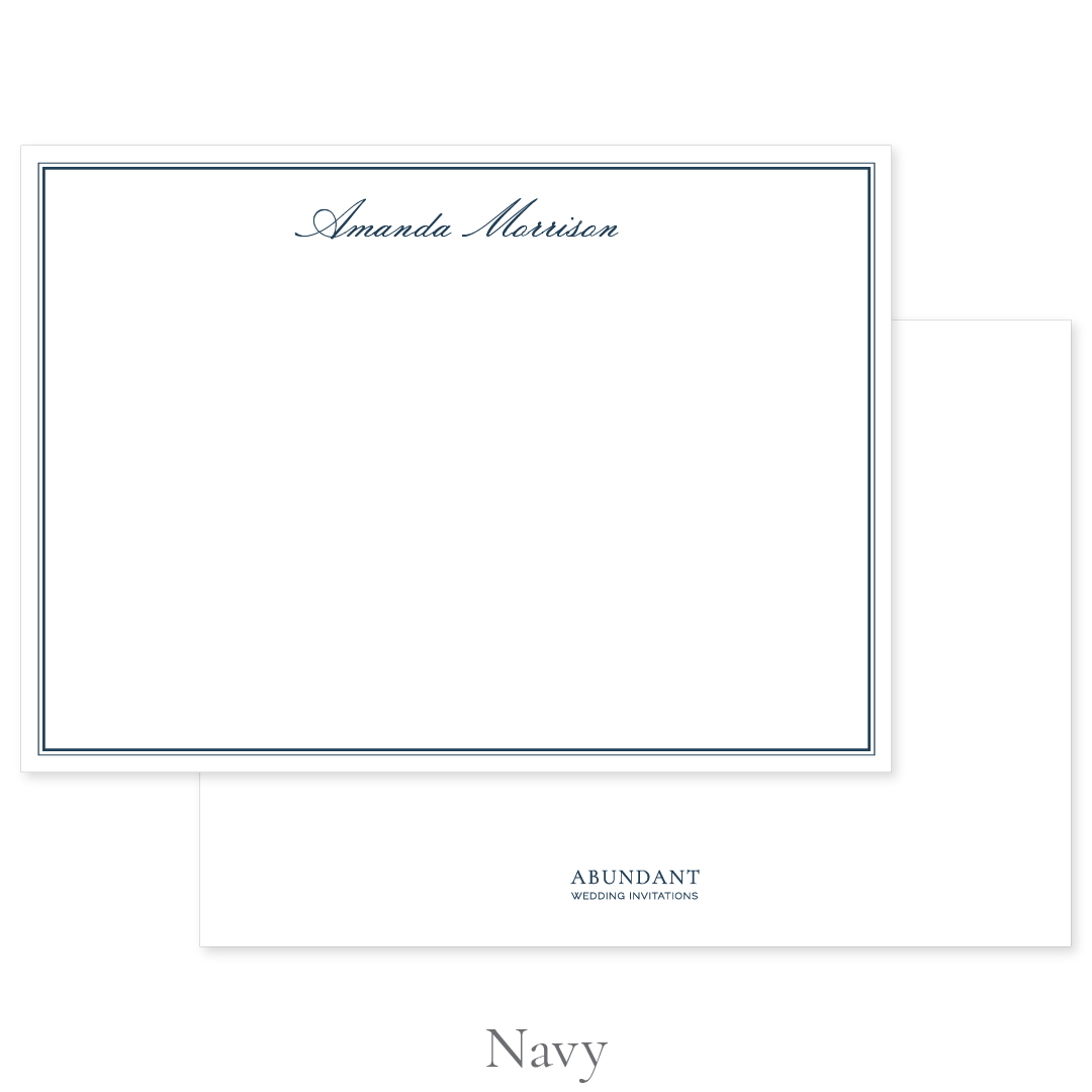 Classic Flat Notecard