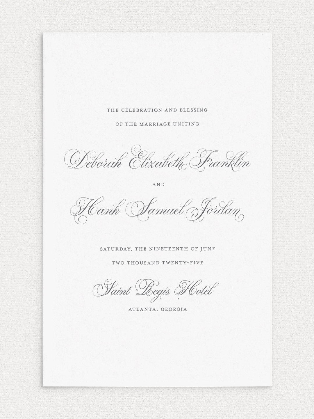 Deborah Folded Ceremony Program