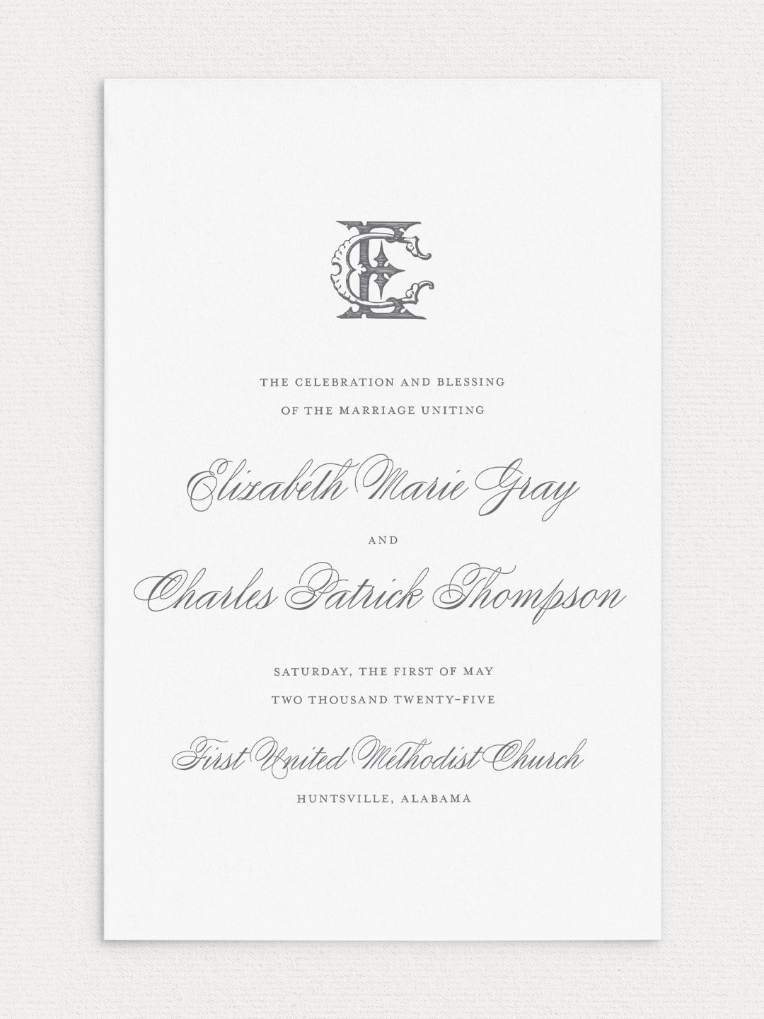 Elizabeth Folded Ceremony Program