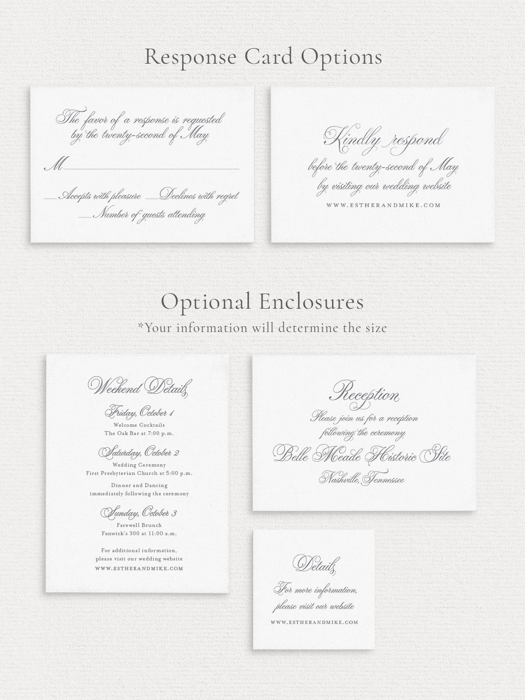 Esther Wedding Invitation