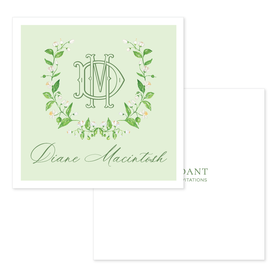 Garden Wreath Calling Card