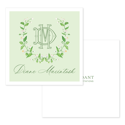 Garden Wreath Calling Card