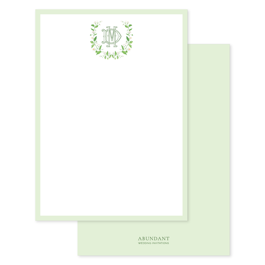 Garden Wreath Flat Notecard