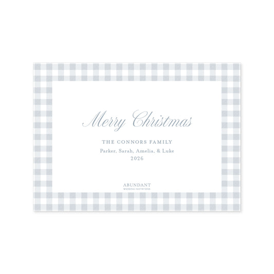 Gingham Blue Frame Landscape