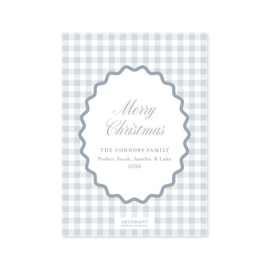 Gingham Blue Ric Rac