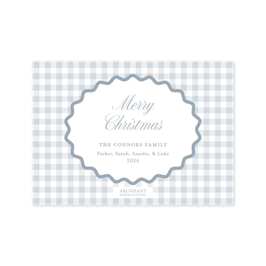 Gingham Blue Ric Rac Landscape