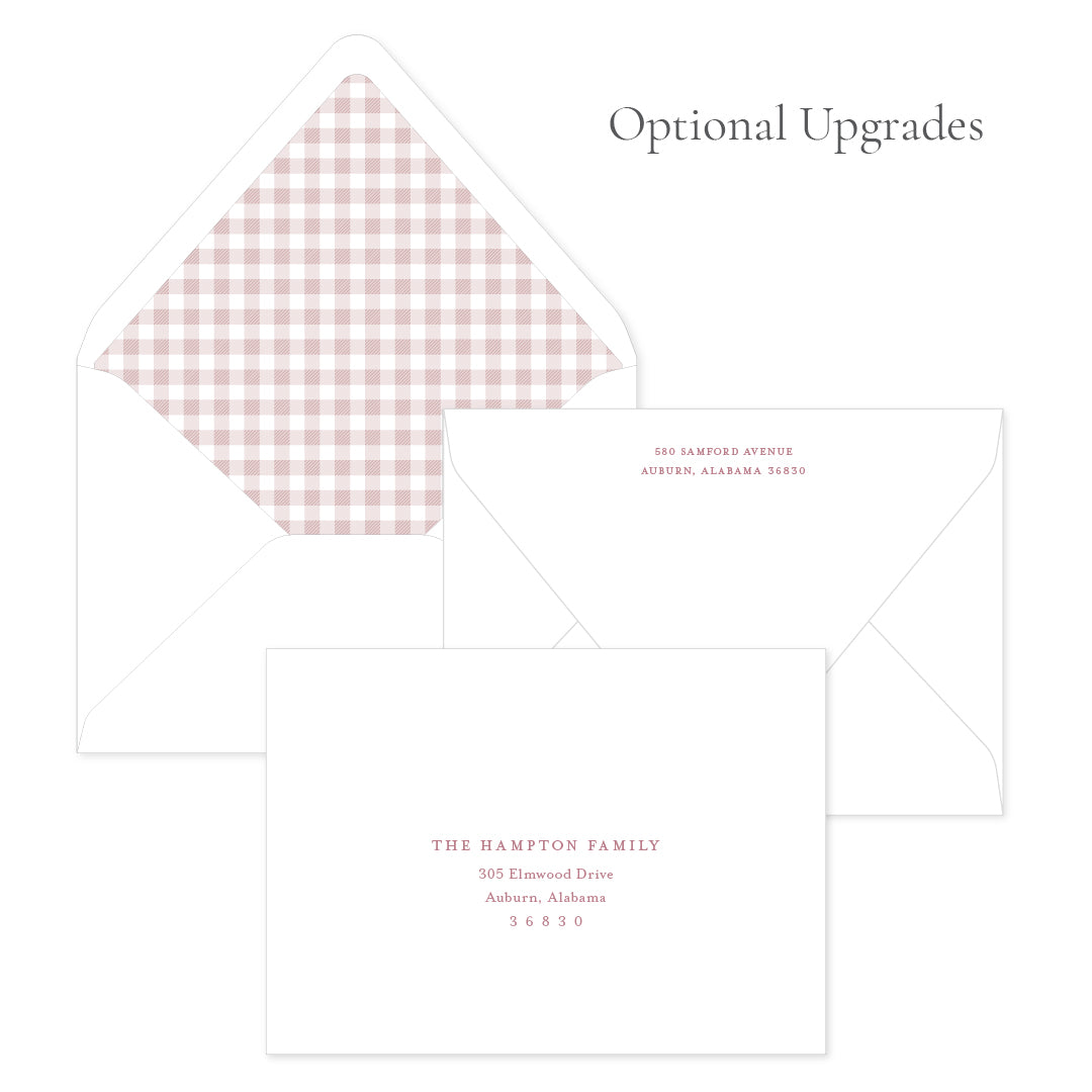 Gingham Pink Frame