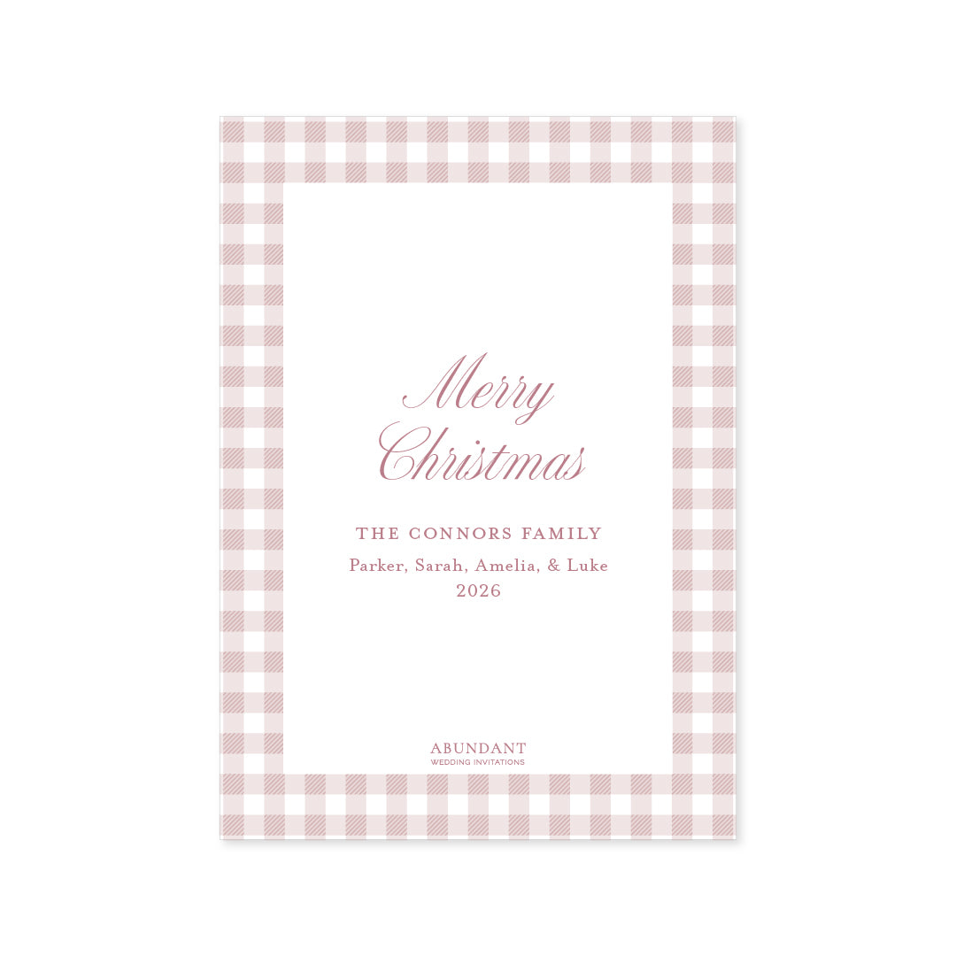 Gingham Pink Frame