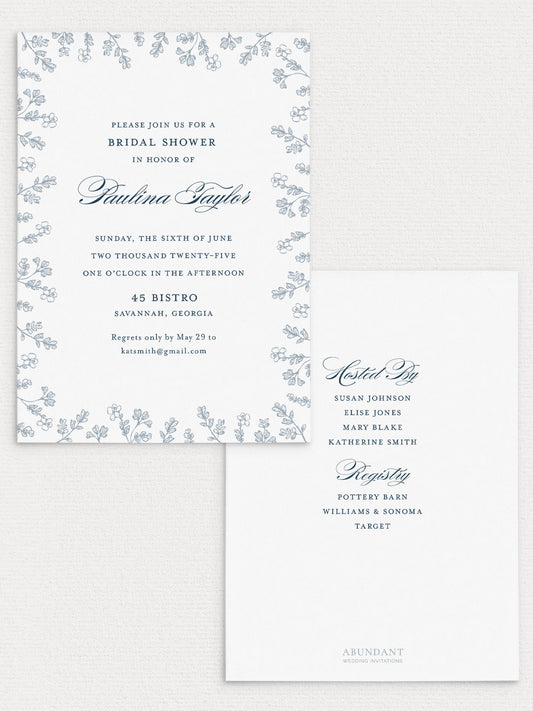 Greenery Shower Invitation