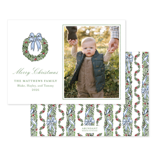 Holly Garland Blue Landscape