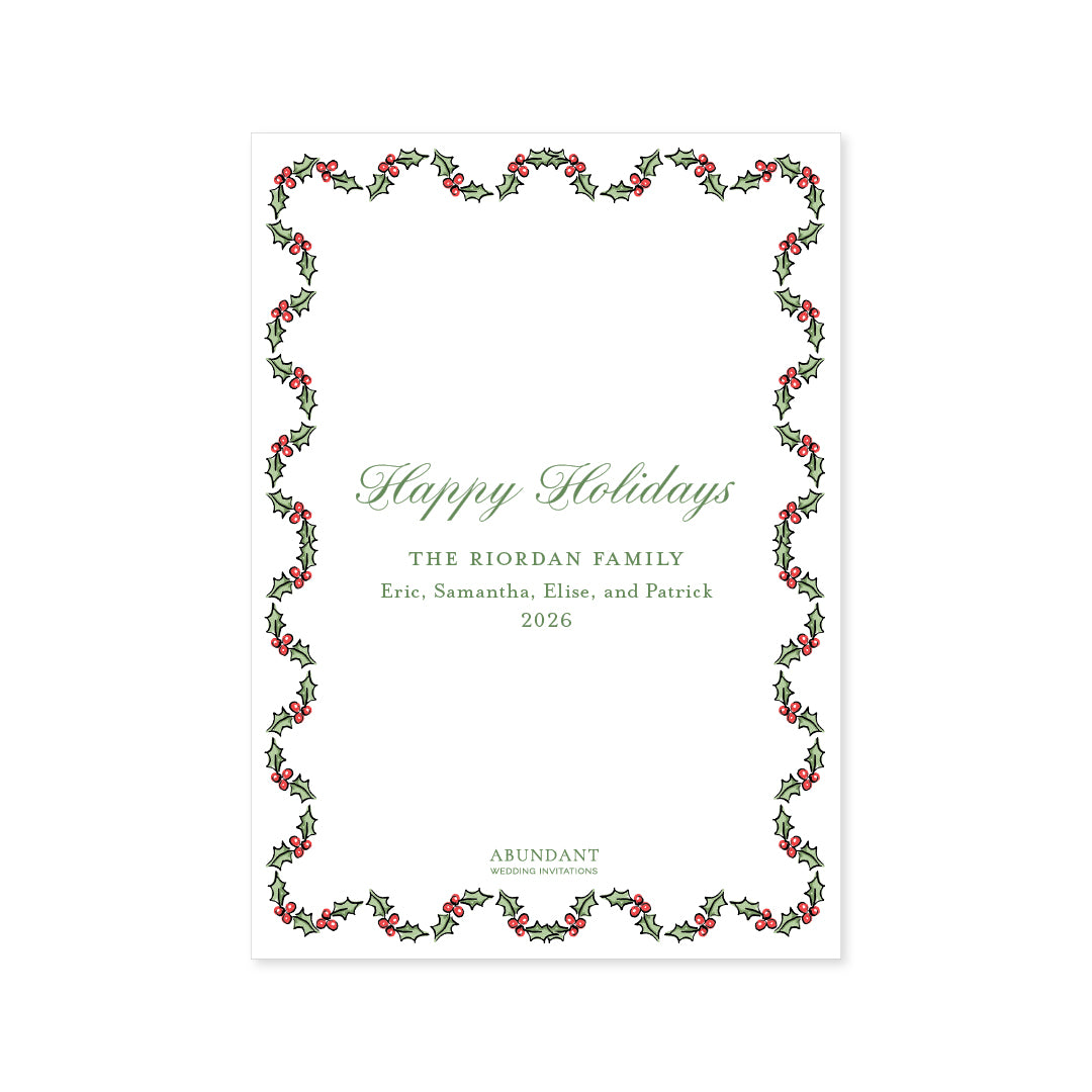 Holly Scalloped Frame