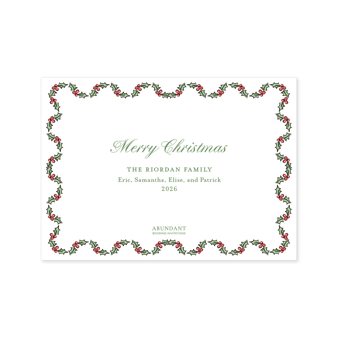 Holly Scalloped Frame Landscape
