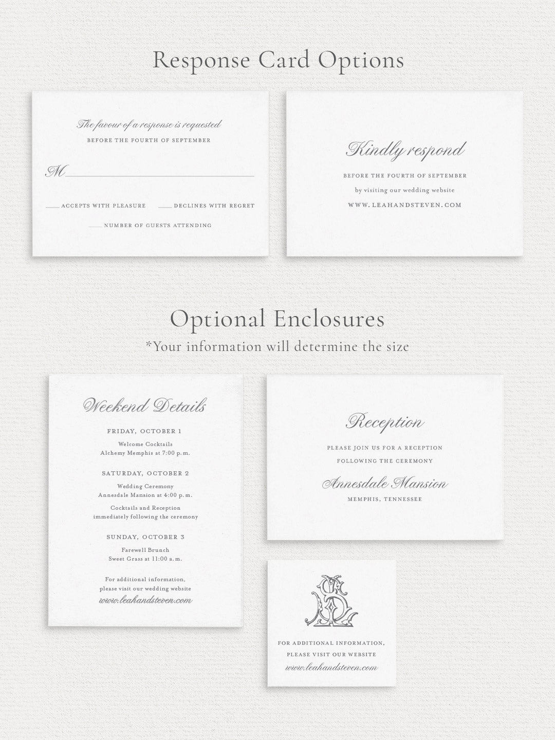 Leah Wedding Invitation