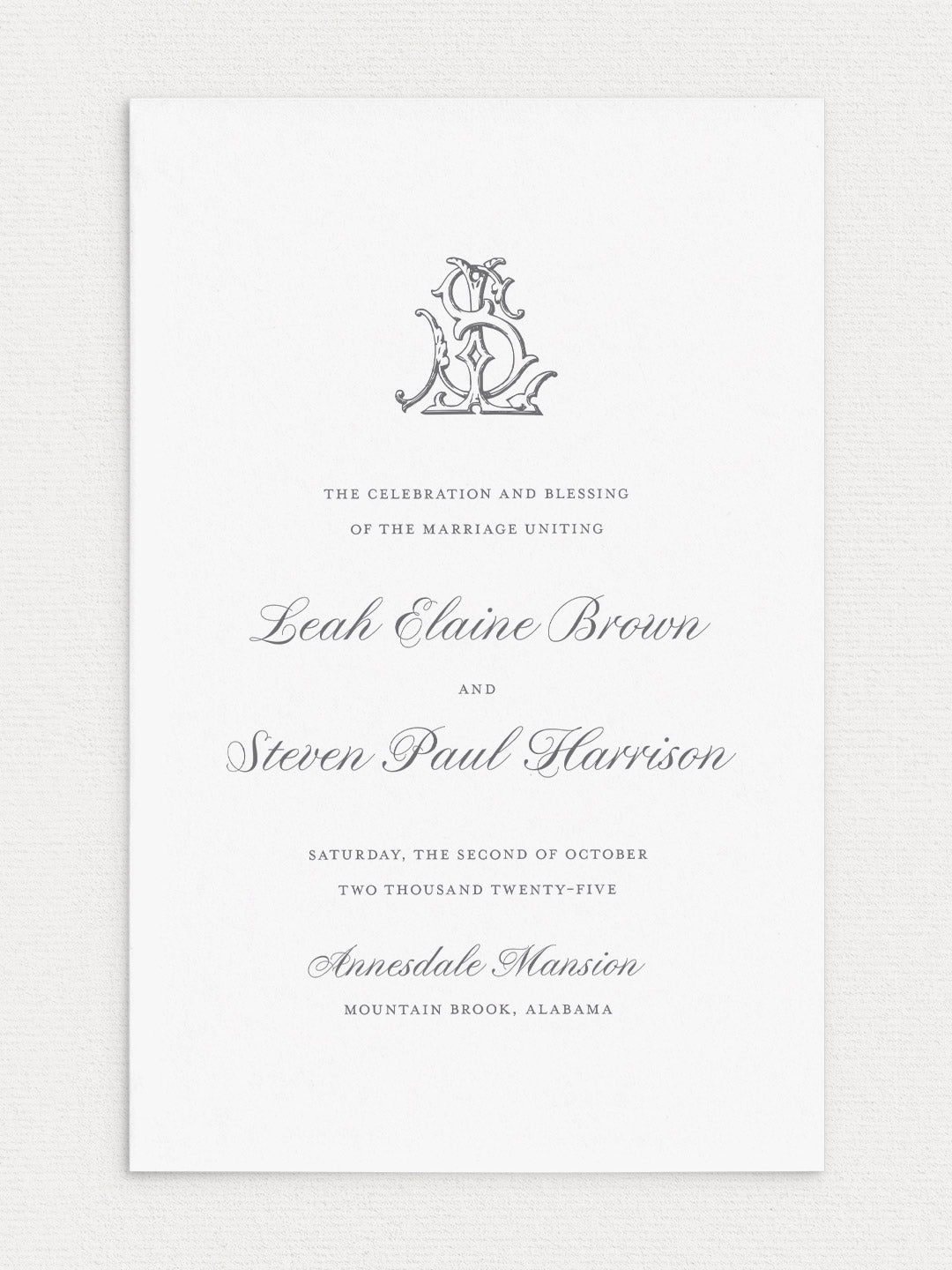 Leah Folded Ceremony Program