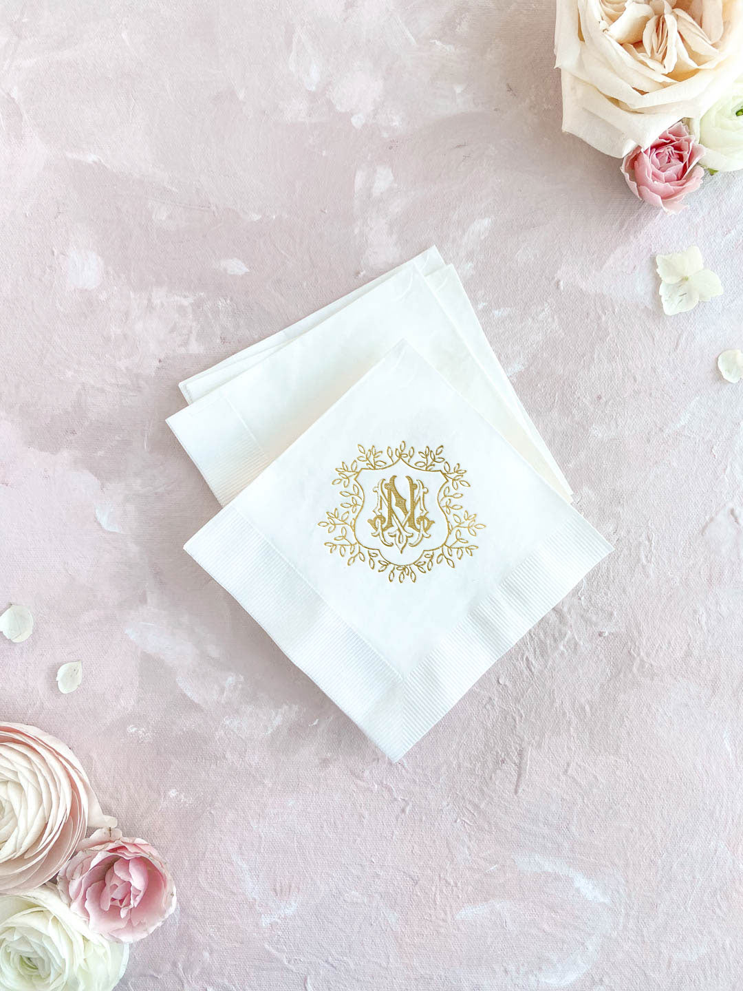 Monogram Cocktail Napkin