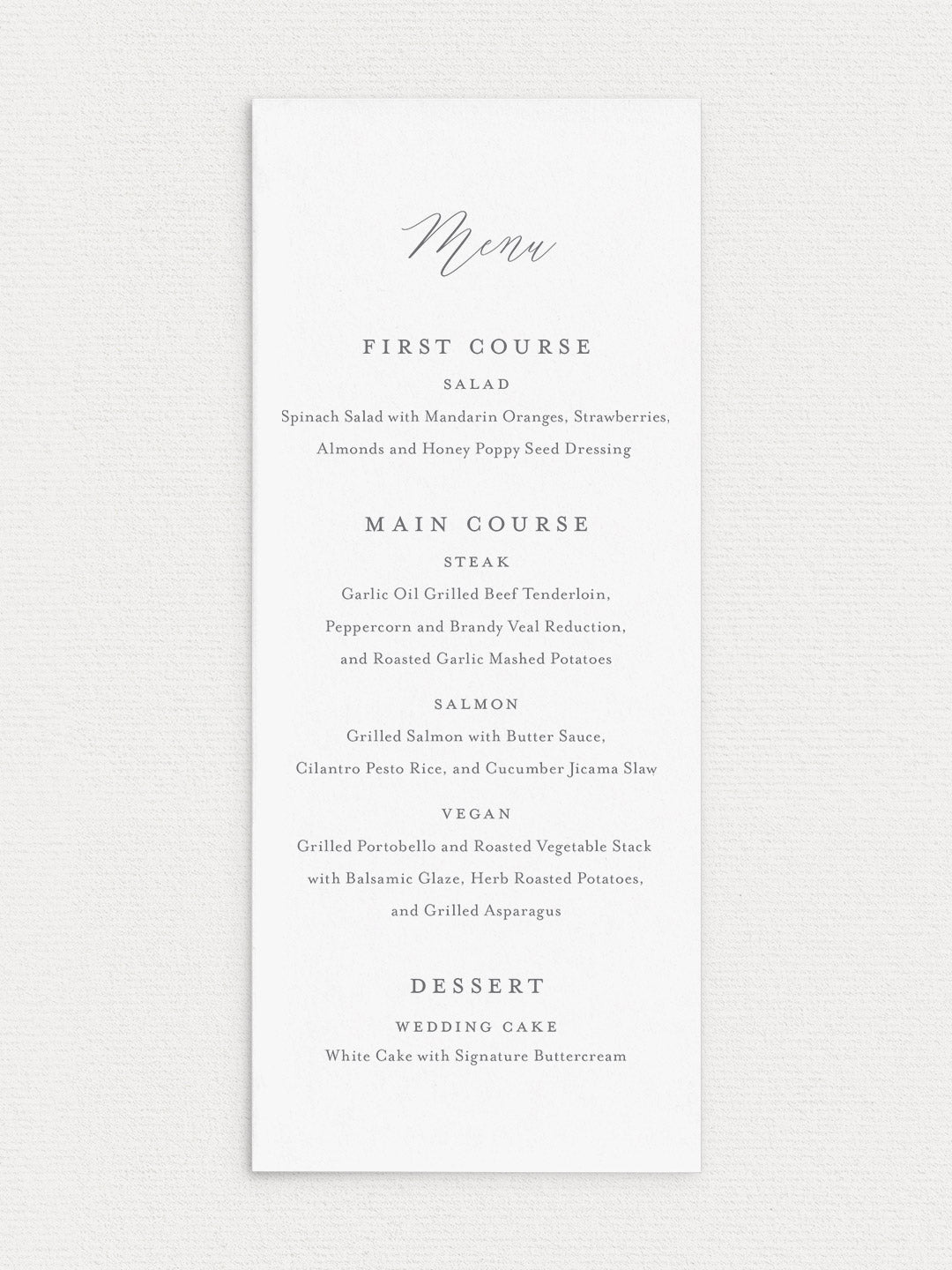 Miriam Menu