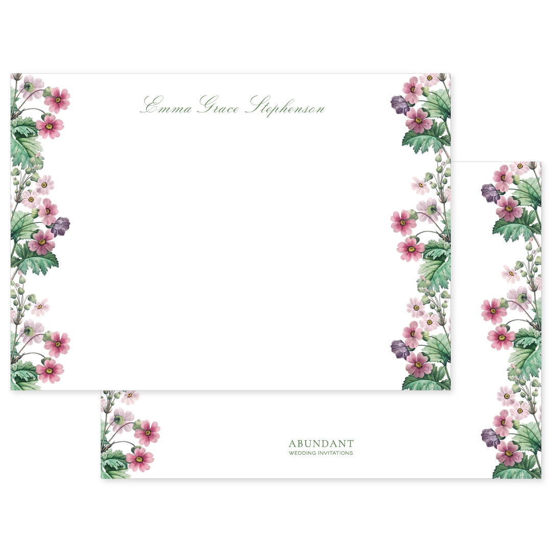 Primrose Flat Notecard