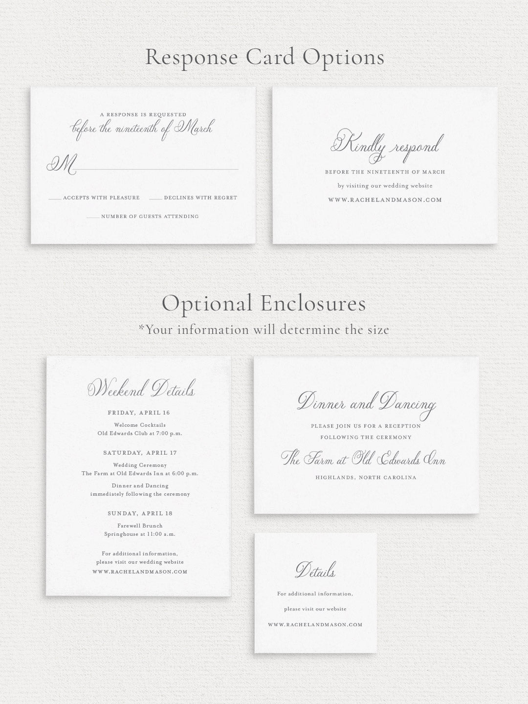 Rachel Wedding Invitation