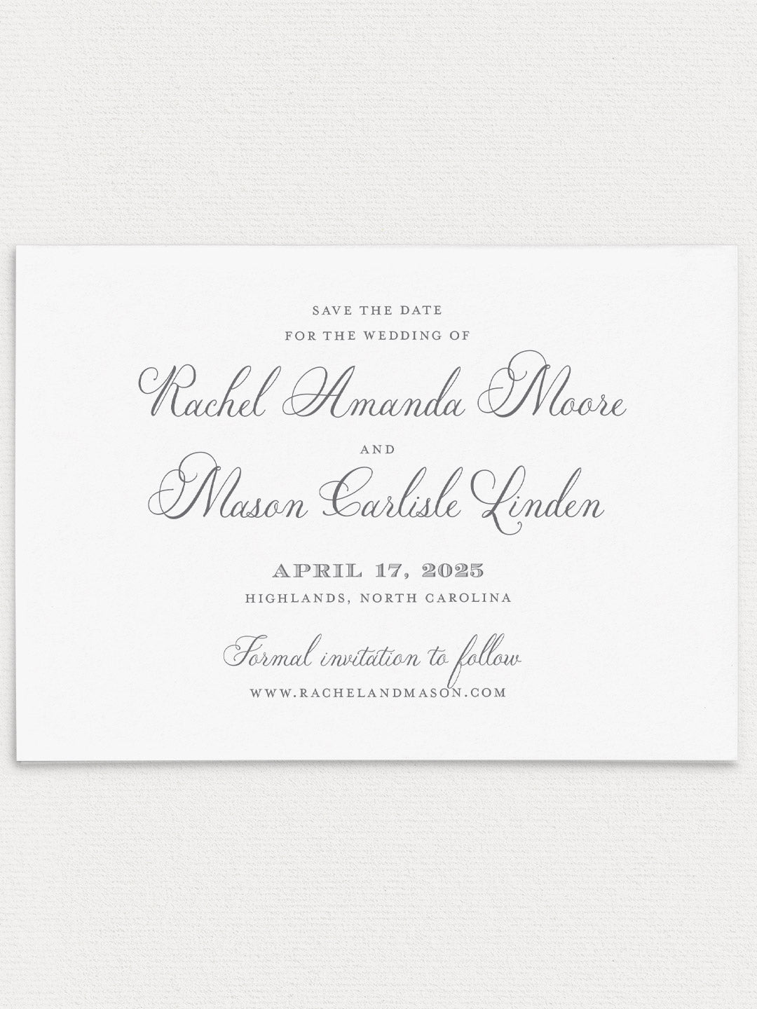 Rachel Save the Date