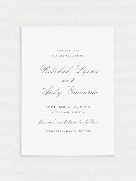 Rebekah Save the Date
