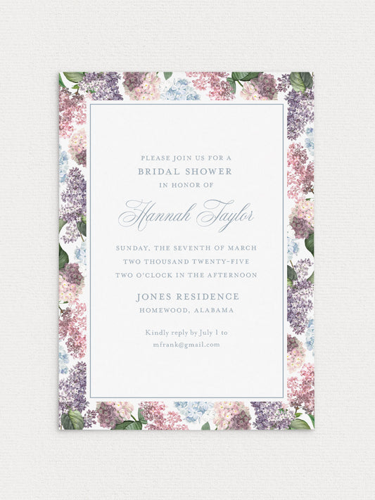 Soft Blooms Shower Invitation