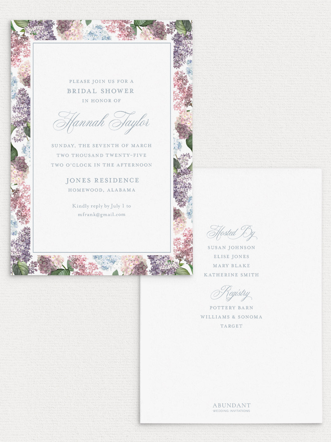 Soft Blooms Shower Invitation