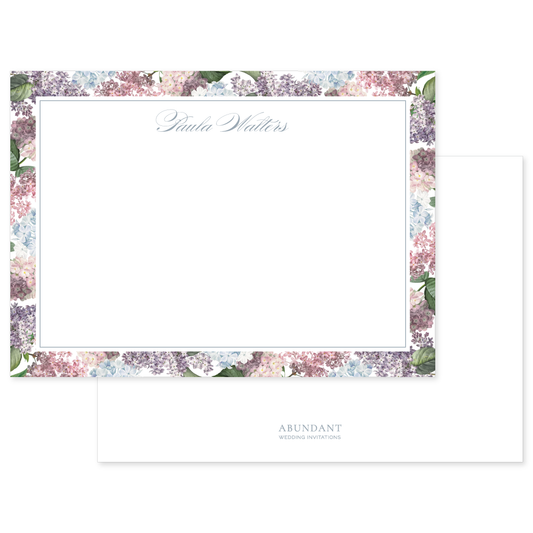 Soft Blooms Flat Notecard