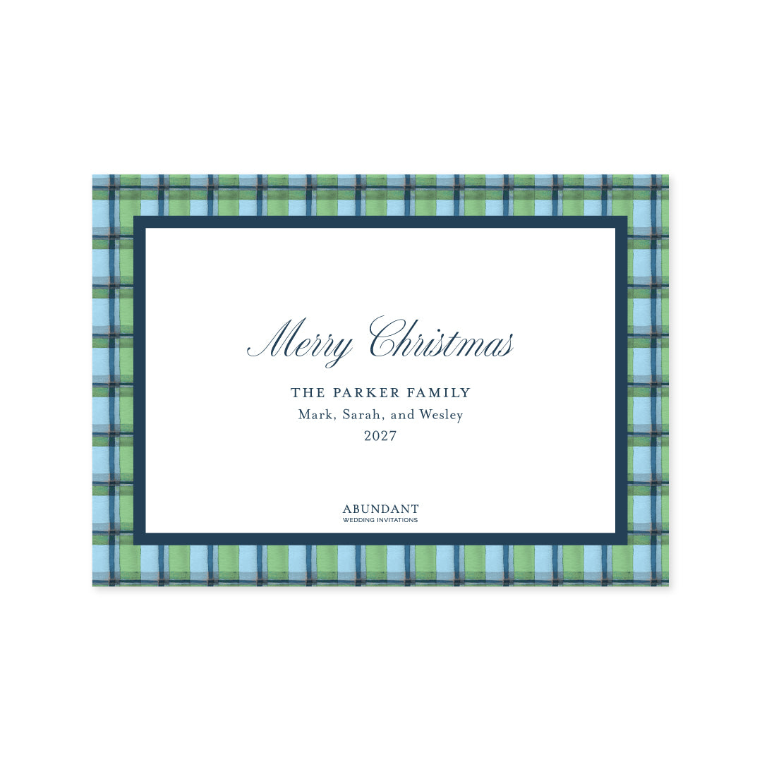 Tartan Blue Frame Landscape