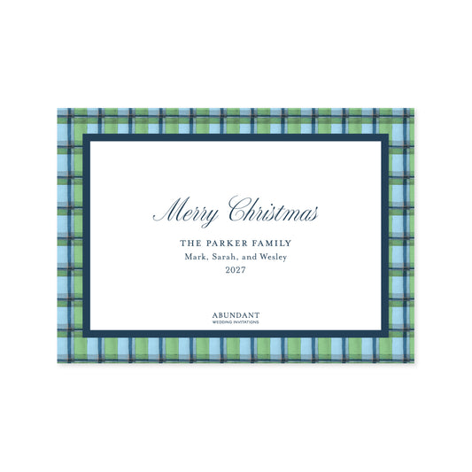 Tartan Blue Frame Landscape