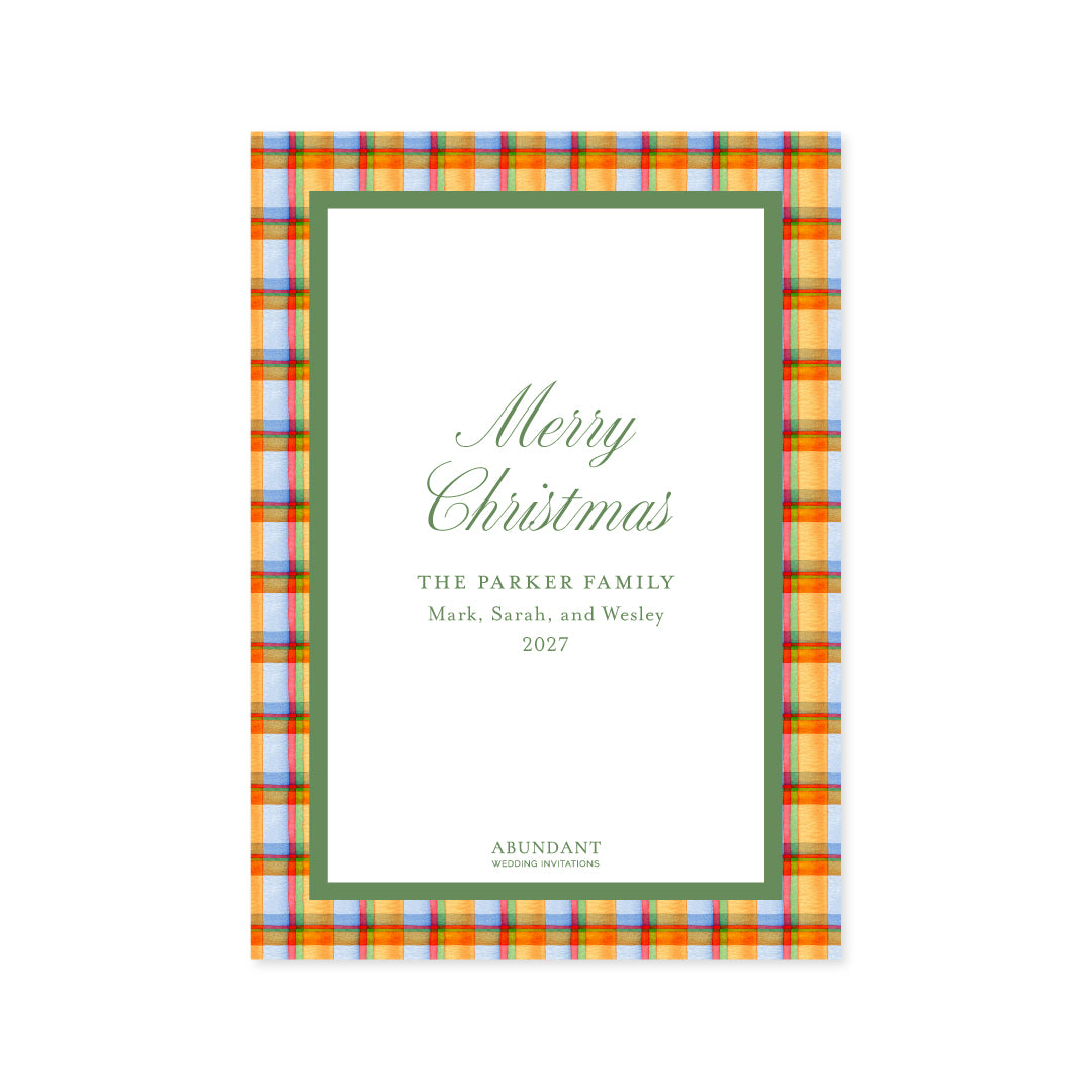 Tartan Orange Frame