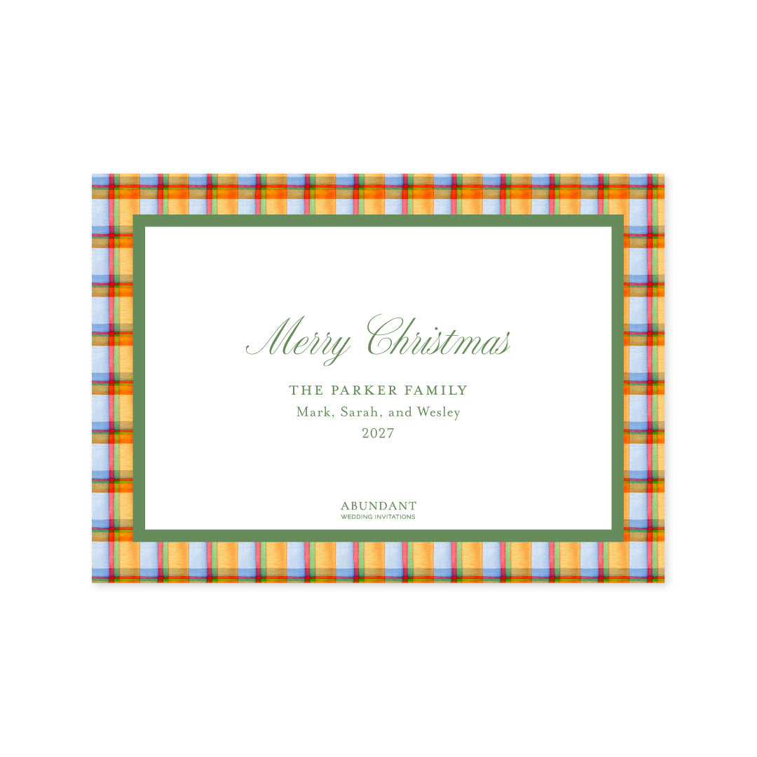 Tartan Orange Frame Landscape