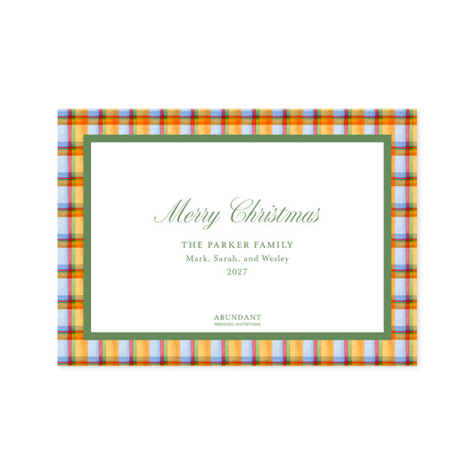 Tartan Orange Frame Landscape