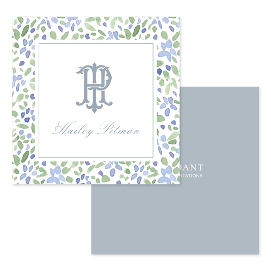 Watercolor Floral Calling Card