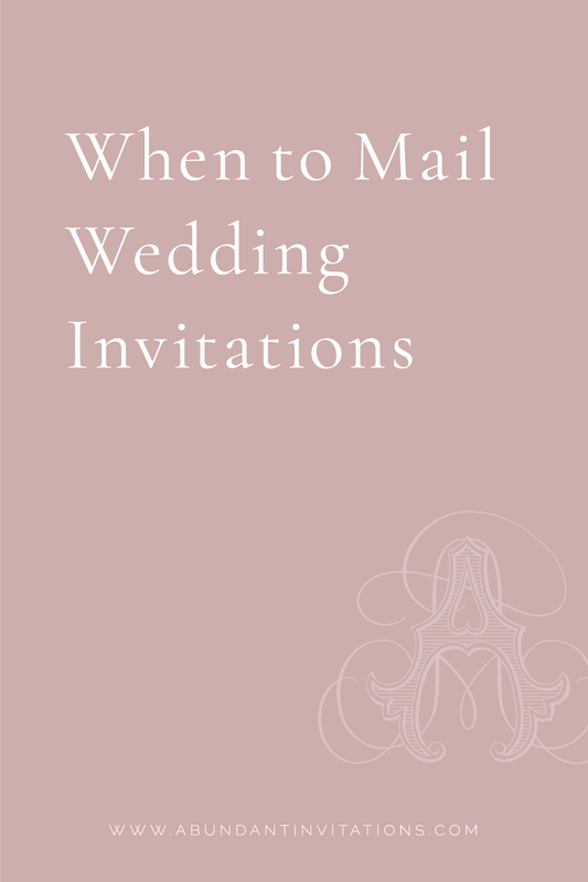 How and When to Mail Wedding Invitations