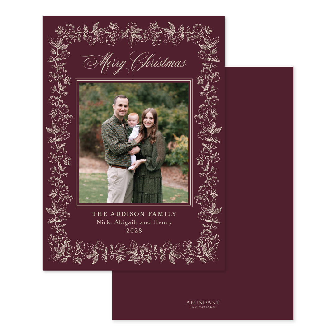 Floral Border Cabernet