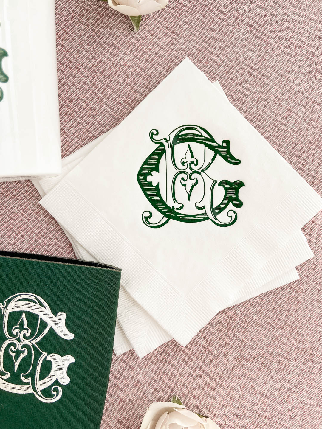 Monogram Cocktail Napkin