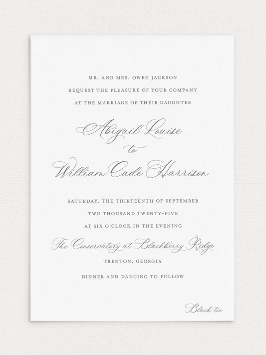 Abigail Wedding Invitation