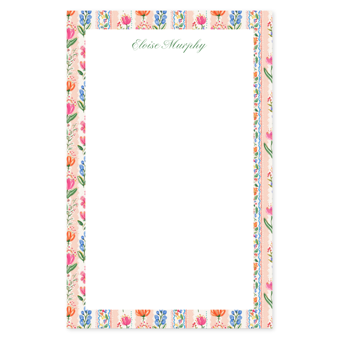 Bright Blossoms Notepad