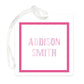 Chalkboard Pink Bag Tag