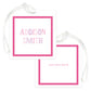 Chalkboard Pink Bag Tag